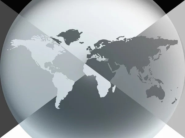 Earth globe grafische halo — Stockvector