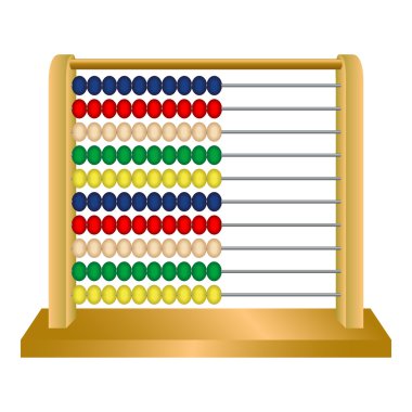 Wooden abacus clipart