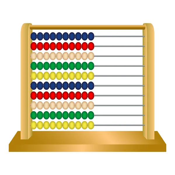 Fából készült abacus — Stock Vector