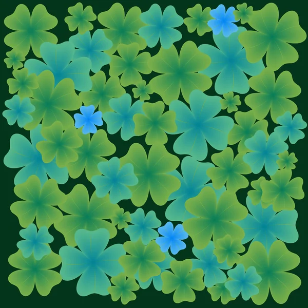Modèle de feuilles Shamrock — Image vectorielle