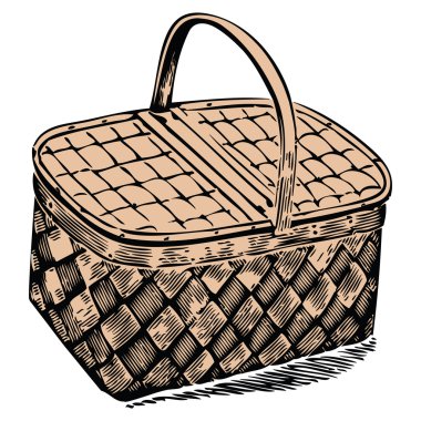 Picnic basket clipart