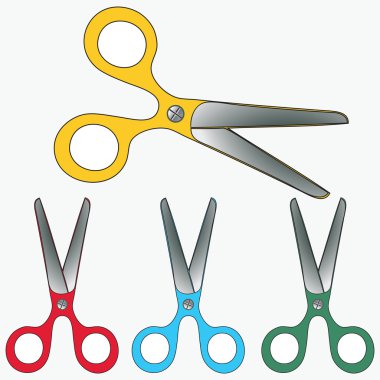 Scissors collection clipart