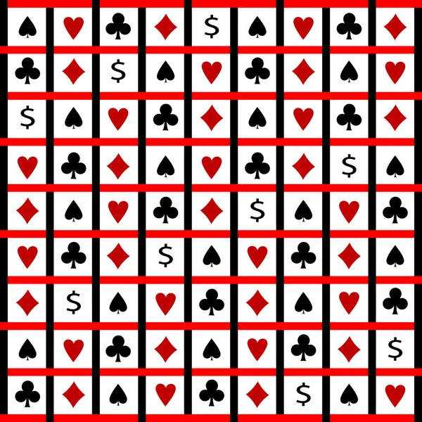 Zusammensetzung der Kartensymbole — Stockvektor