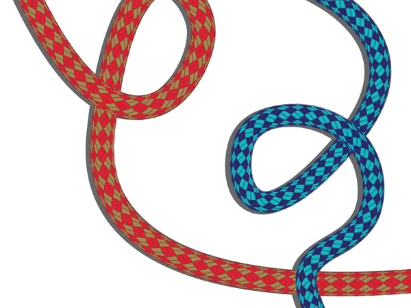 Сходження мотузку — стоковий вектор