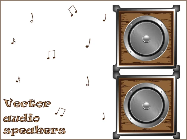 Vector audio speakers — Stock Vector