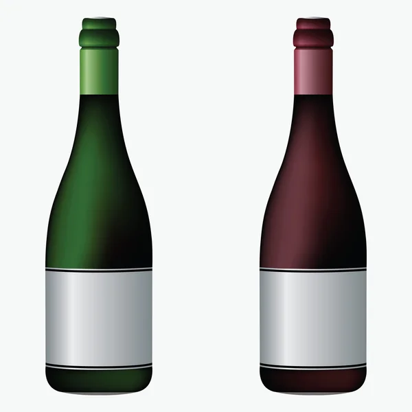 Wine bottles — Stock Vector