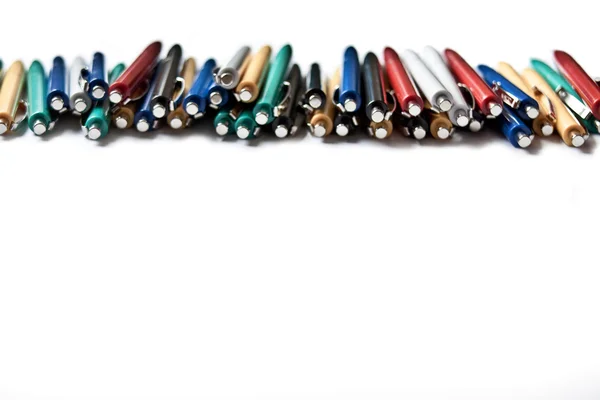 Cor canetas linha — Fotografia de Stock