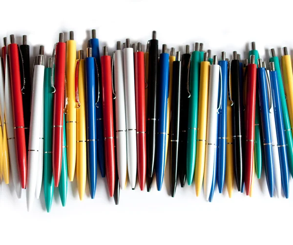Cor canetas linha — Fotografia de Stock