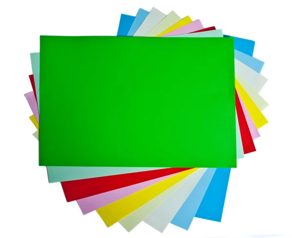 Färgade papper — Stockfoto