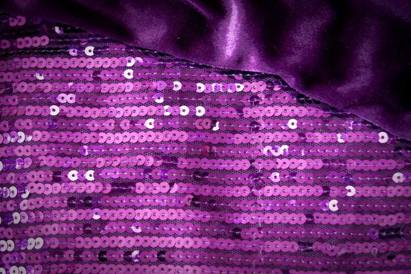 Veludo violeta e lantejoulas — Fotografia de Stock