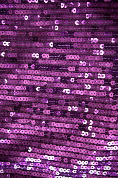 Violet sequin fabric — Stock Photo, Image