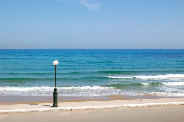 Lantern pole at the beach — Stock Photo, Image