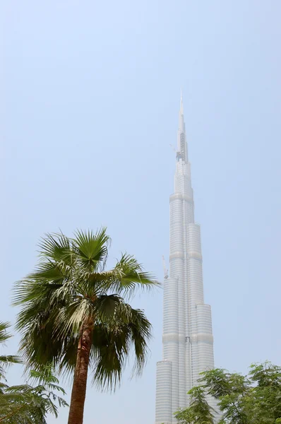 La construcción del Burj Dubai (Burj Khalifa) — Foto de Stock