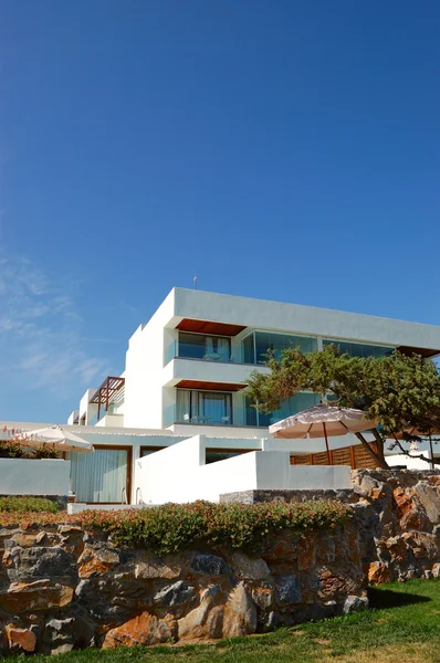 现代别墅的豪华酒店，克里特岛，希腊 — 图库照片