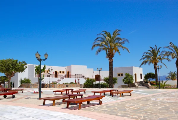 Recreation area of the luxury hotel, Crete, Greece — Stock Photo, Image