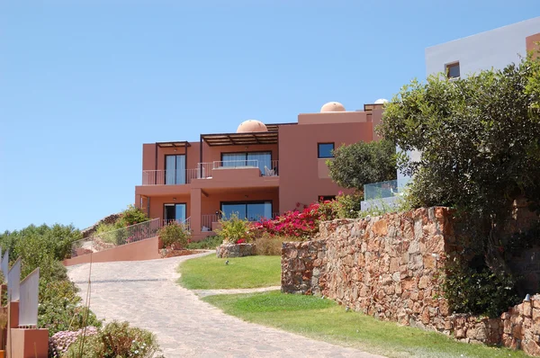 Vacation villa at the luxury hotel, Crete, Greece — Stock Photo, Image