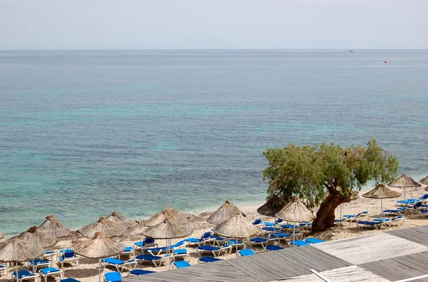 Παραλία του πολυτελούς ξενοδοχείου, Κρήτη — Φωτογραφία Αρχείου