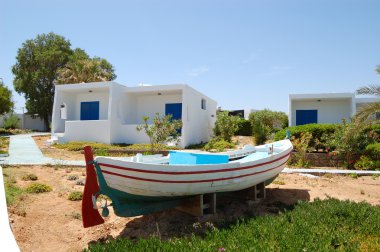 eski bir tekne dekorasyon lüks otel, crete, Yunanistan