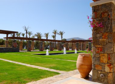 rekreasyon alanı, lüks otel, crete, Yunanistan