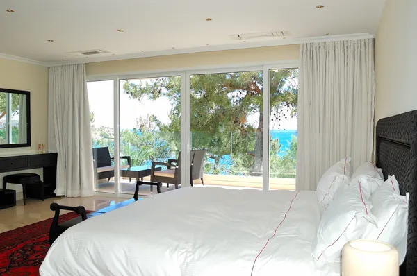 Sea view apartment in the luxury hotel, Crete, Greece — Stock Photo, Image