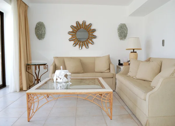 Interior of the luxury villa, Crete, Greece — Stock Photo, Image