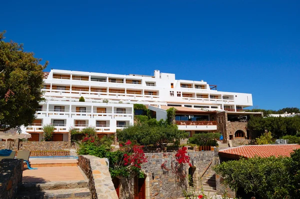 Зона отдыха роскошного отеля, Крит, Греция — стоковое фото