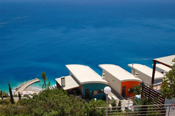 リゾートには、クレタ島、ギリシャでのホリディ ・ ヴィラ — ストック写真
