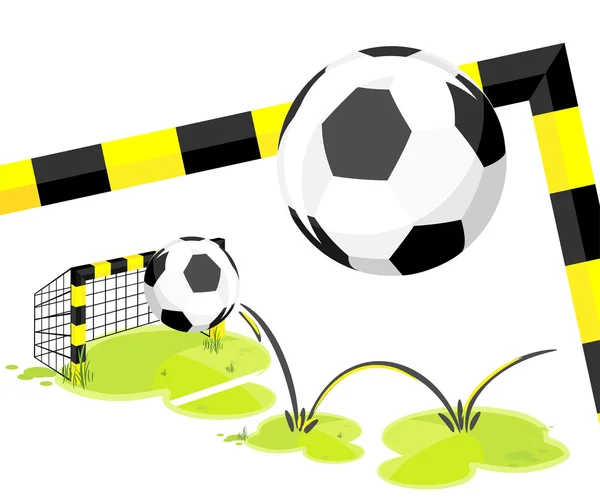 Football_goal — Stok Vektör