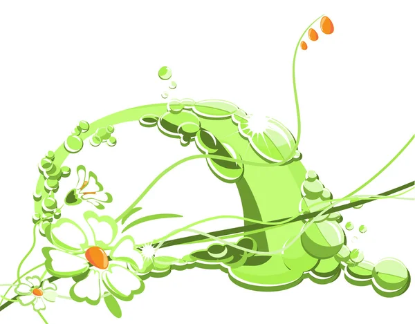 Green _ flower — стоковый вектор