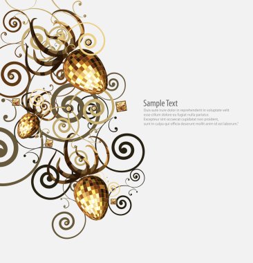 Gold ornament clipart