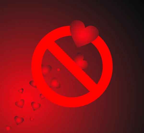 Amour interdit — Image vectorielle