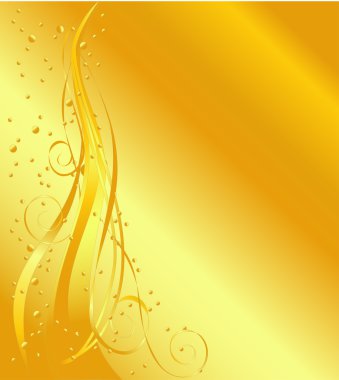 Elegant vector gold background clipart