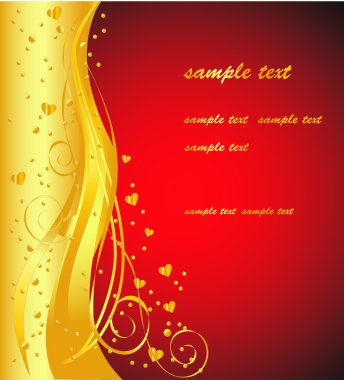 Elegant vector gold background clipart