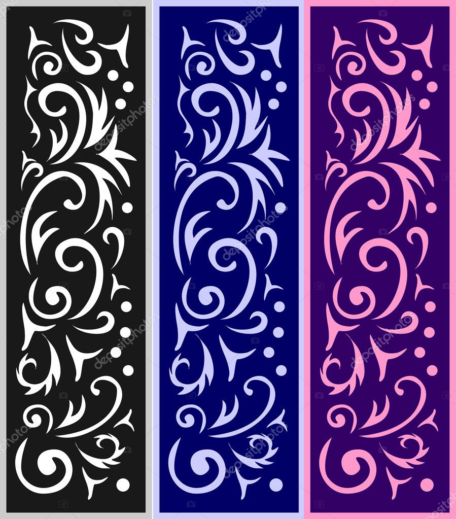 Set of background ornaments — Stock Vector © natalia_vlasova 3449734