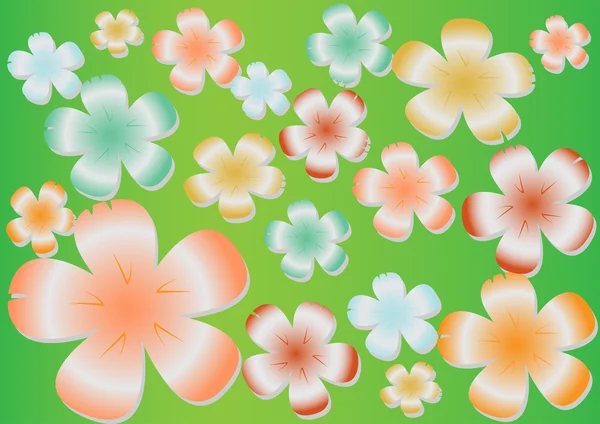 明るい花のフィールド — ストックベクタ