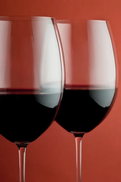 Twee wijnglas — Stockfoto