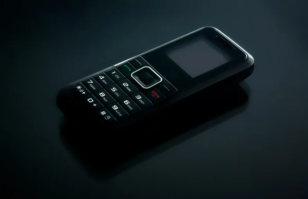 Fekete mobiltelefon — Stock Fotó