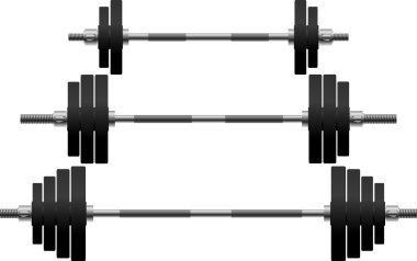 Set of weights clipart