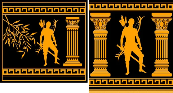 Fantasy greckiego wojownika — Wektor stockowy