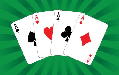 Four aces clipart