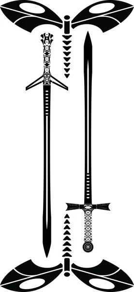Dragonfly swords — Stock Vector