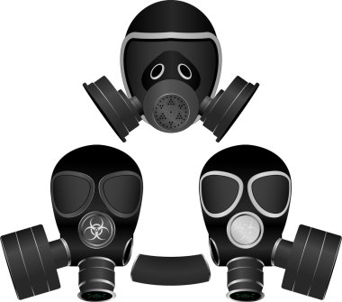 Gas masks clipart