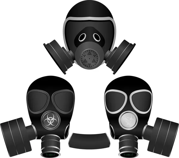 Plynové masky — Stockový vektor