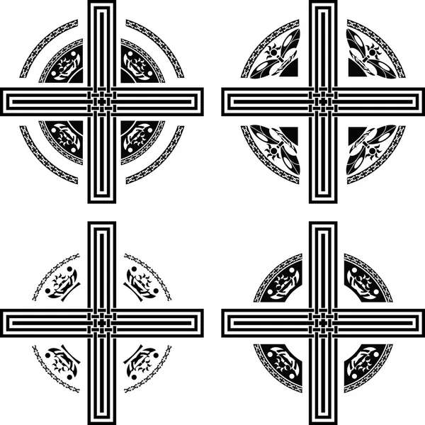 Conjunto de cruces de fantasía — Archivo Imágenes Vectoriales