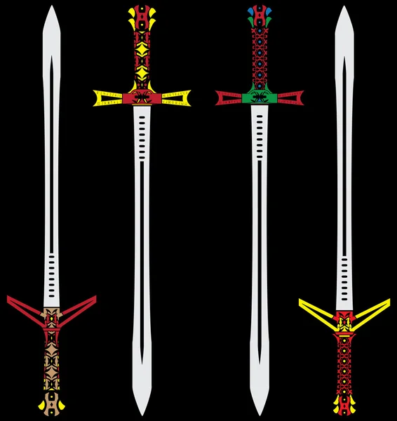 Färg svärd — Stock vektor