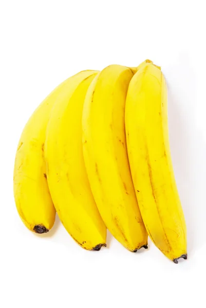 Bunch van bananen geïsoleerd op witte achtergrond — Stockfoto