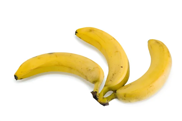 Banane izolate pe fundal alb — Fotografie, imagine de stoc