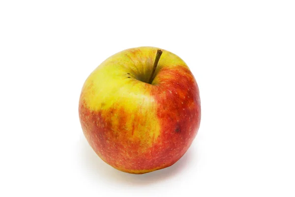 แอปเปิ้ลถูกแยกออกบนพื้นหลังสีขาว — ภาพถ่ายสต็อก