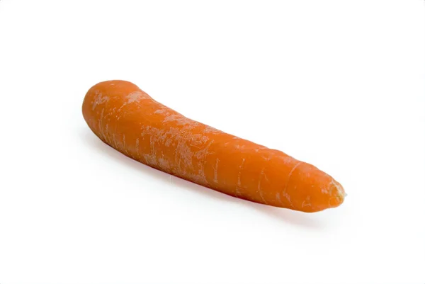 在白色背景上隔离的新鲜胡萝卜 — 图库照片