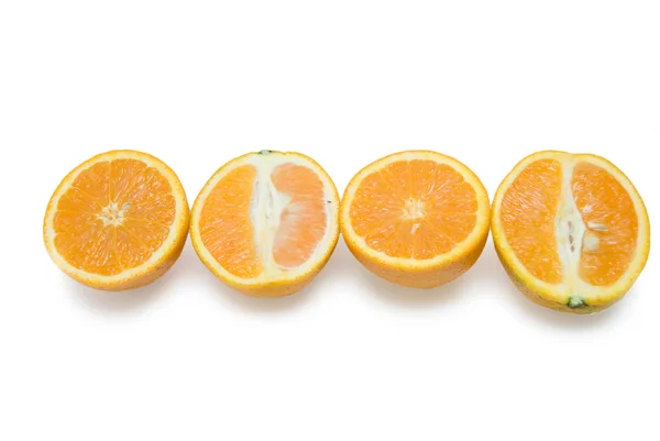 白い背景上に分離されてオレンジ グループ — ストック写真